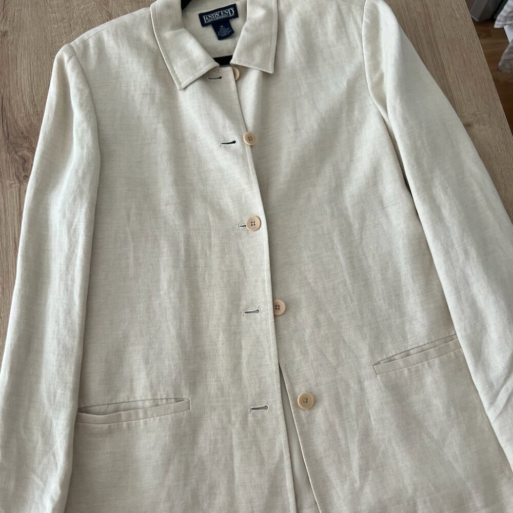 Linen Button Up Jacket